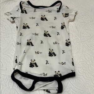 Kyte BABY Panda Print bodysuit